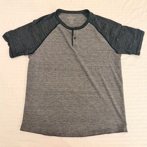 American Eagle Outfitters Dark Gray Raglan Tee